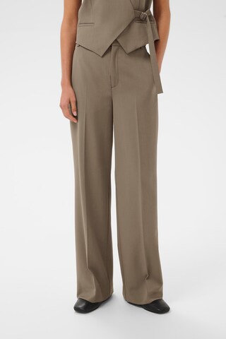 Wide Leg Pantalon à plis 'HaislyIW' InWear en beige : devant