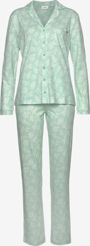 s.Oliver Pyjama in Groen: voorkant