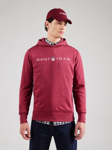 Felpa di GANT in rosso: frontale