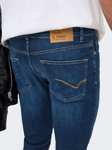 Only & Sons Slimfit Jeans 'ONSLoom' in Blauw