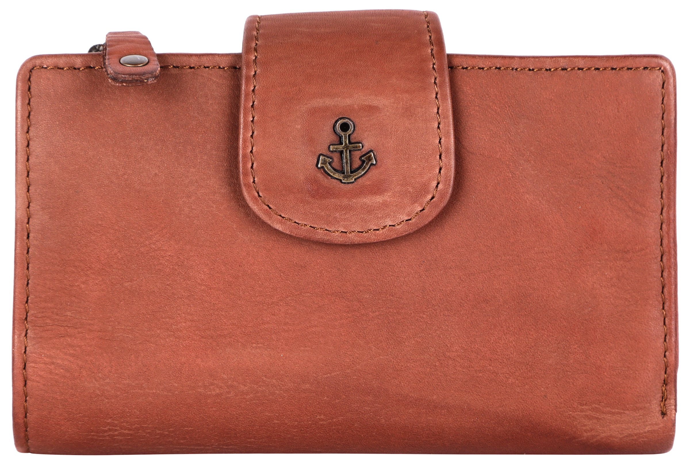 Porte-monnaies Harbour 2nd en marron : devant