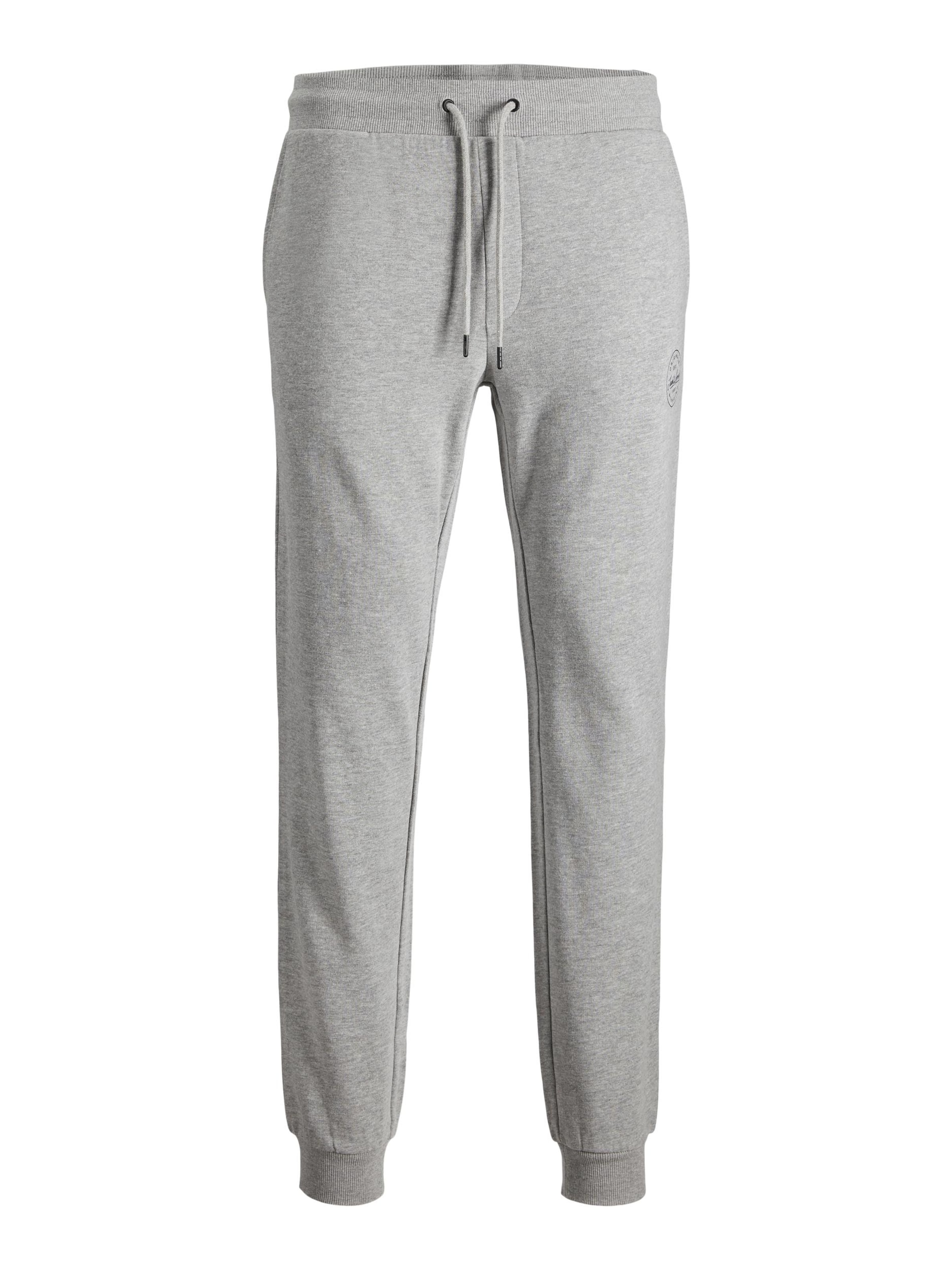 JACK & JONES Tapered Pants 'Gordon' in Grey: front