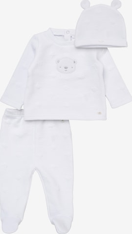 Rock a Bye Baby Boutique - Conjunto 'Eisbär' en blanco: frente