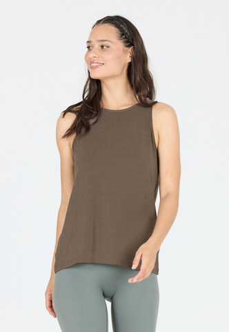 Athlecia Sporttop 'MOTA' in Bruin: voorkant