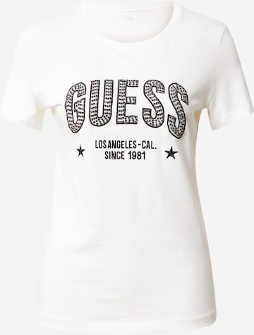 T-shirt 'Mirela' GUESS en blanc : devant