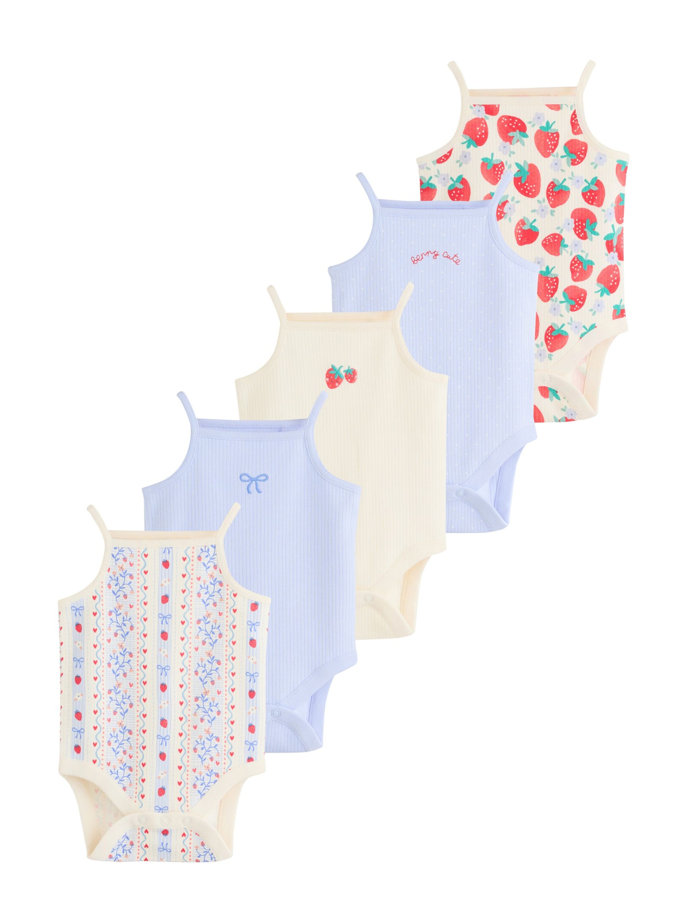 Next Strampler in Beige: Vorderseite