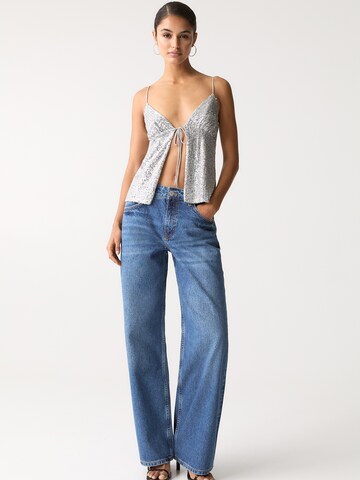 Pull&Bear Topp i silver