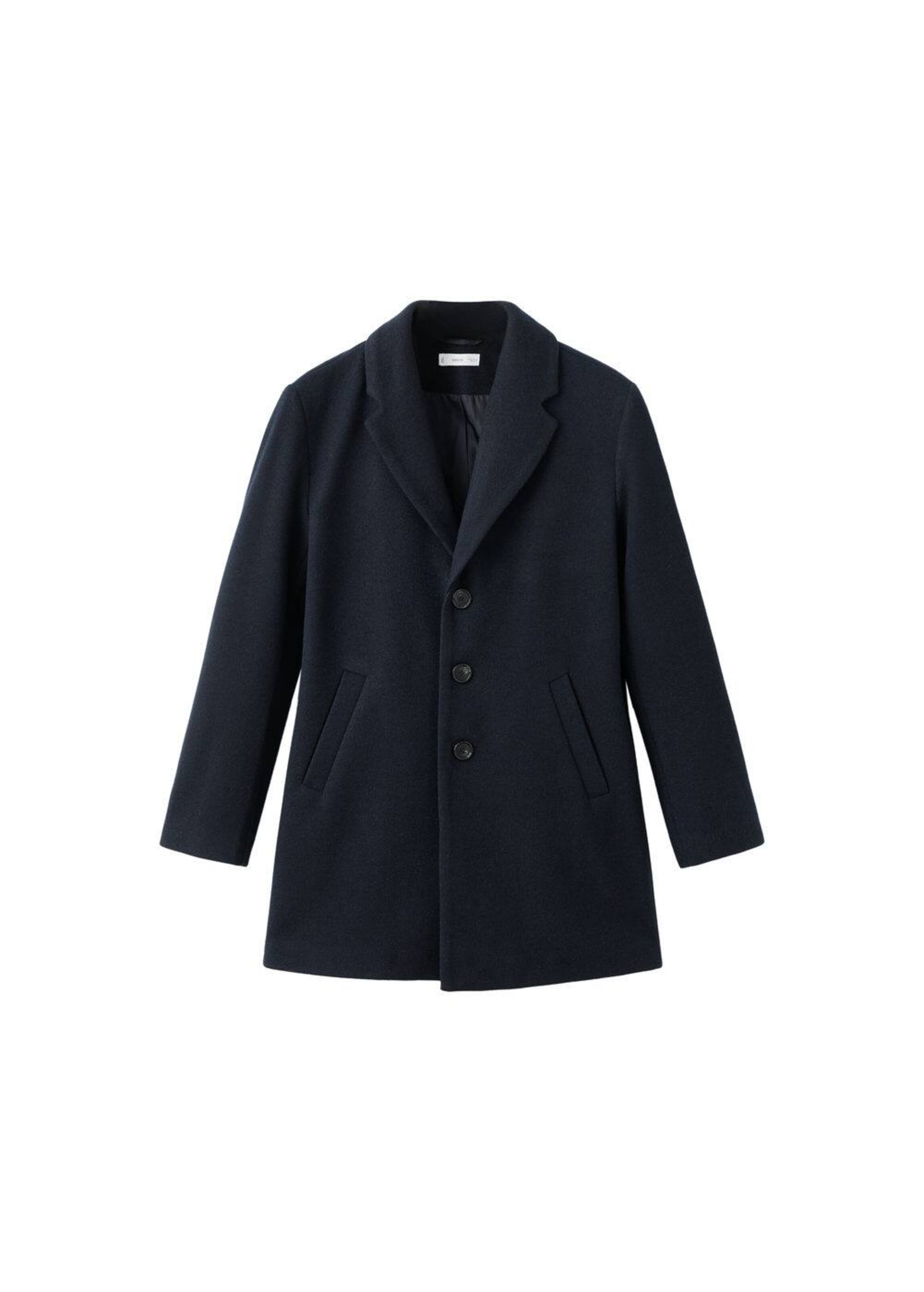 MANGO TEEN Between-Seasons Coat in Blue: front