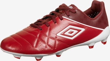 UMBRO Soccer Cleats 'Medusae III Pro FG' in Red: front
