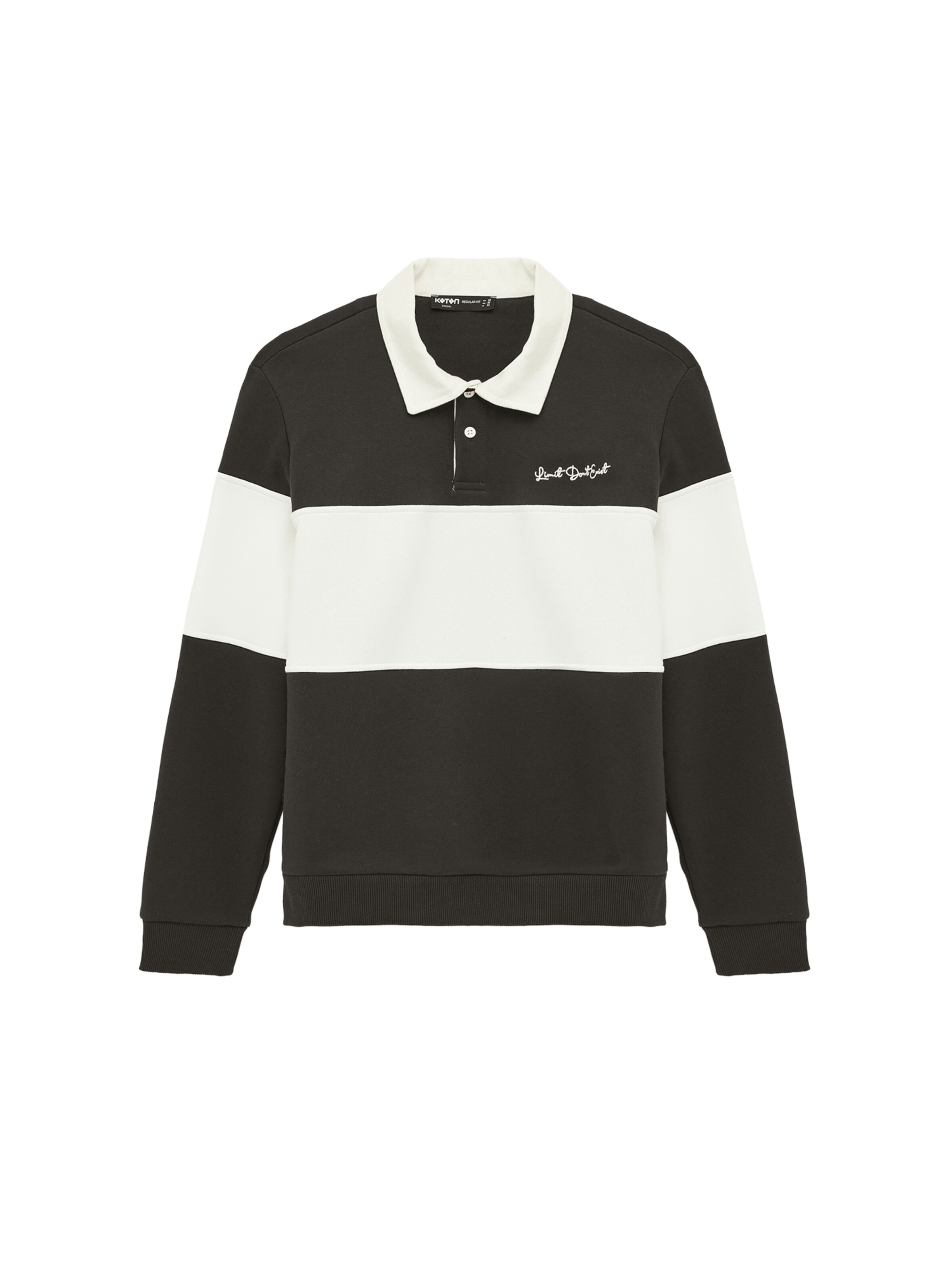 Koton Sweatshirt in XXXL in Anthracite / White, Item view