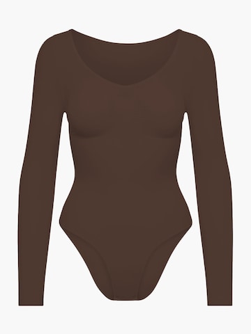 creamy Shapingbody in Braun: Vorderseite