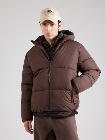 HOLLISTER Zimska jakna | rjava barva: sprednja stran