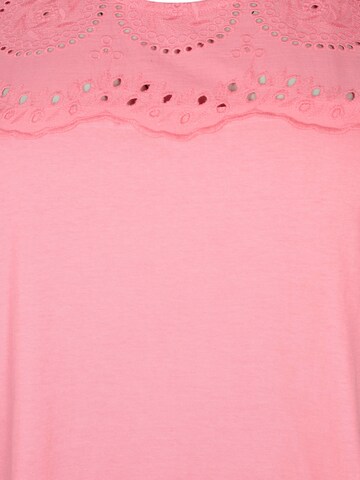 Zizzi Shirt 'CASY' in Pink