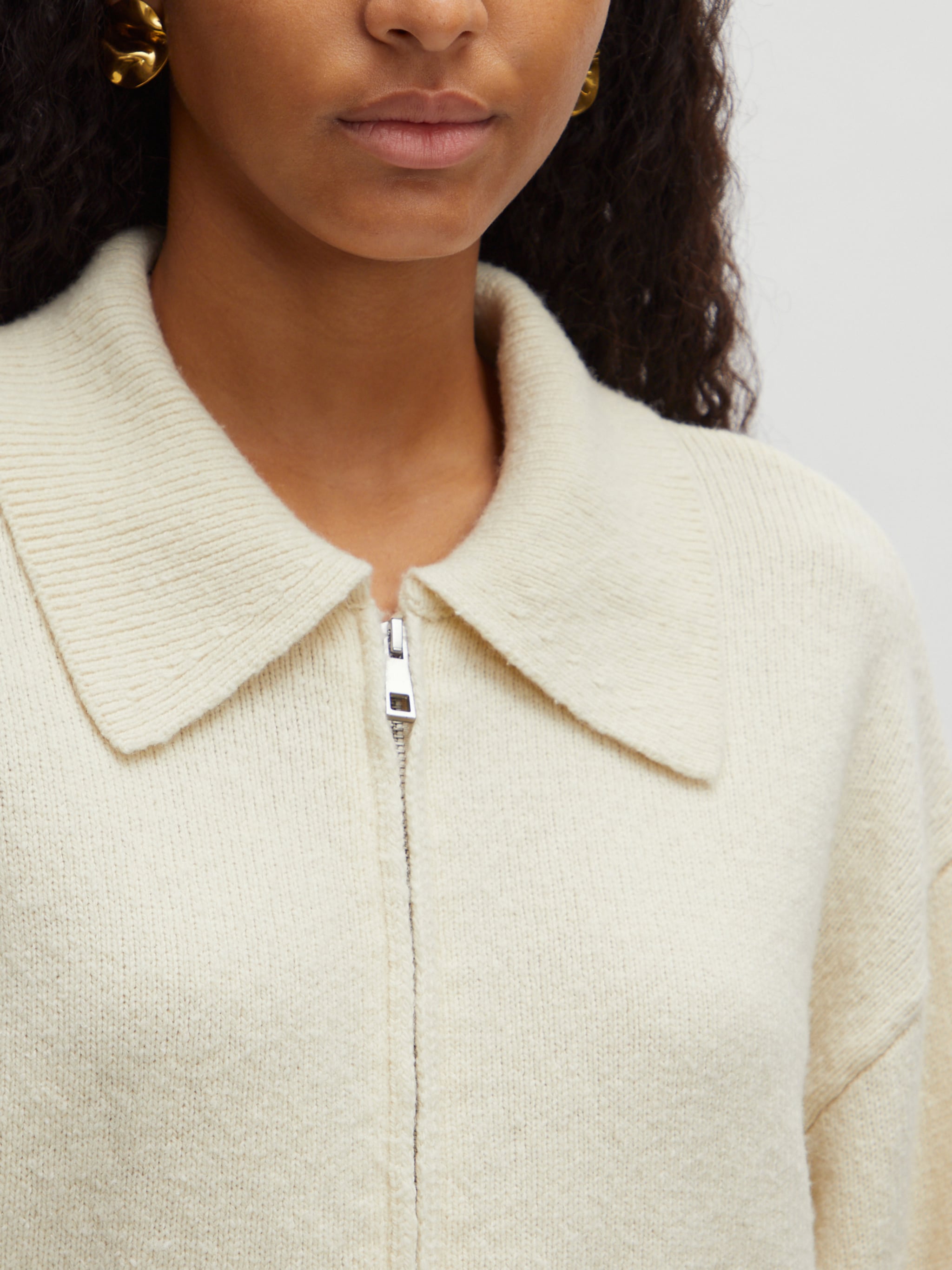 EDITED Produkte Strickjacke 'Edda' weiß