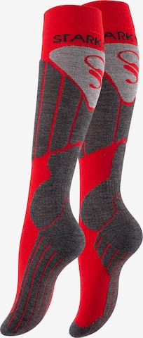 Chaussettes de sport Stark Soul en rouge : devant