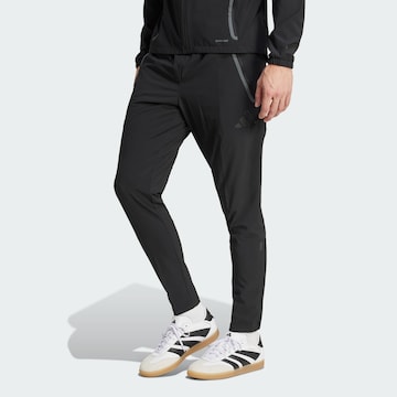 ADIDAS PERFORMANCE Slim fit Sports trousers 'Real Madrid Tiro 25 Competition' in Black: front