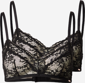 melns Dorina Bandeau Krūšturis: no priekšpuses