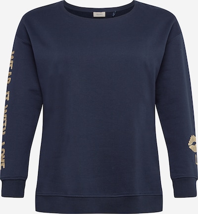Bluză de molton TRIANGLE pe navy / auriu, Vizualizare produs