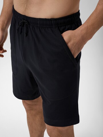 Pantalon de pyjama ' Lounge Kurz ' Ammann en noir