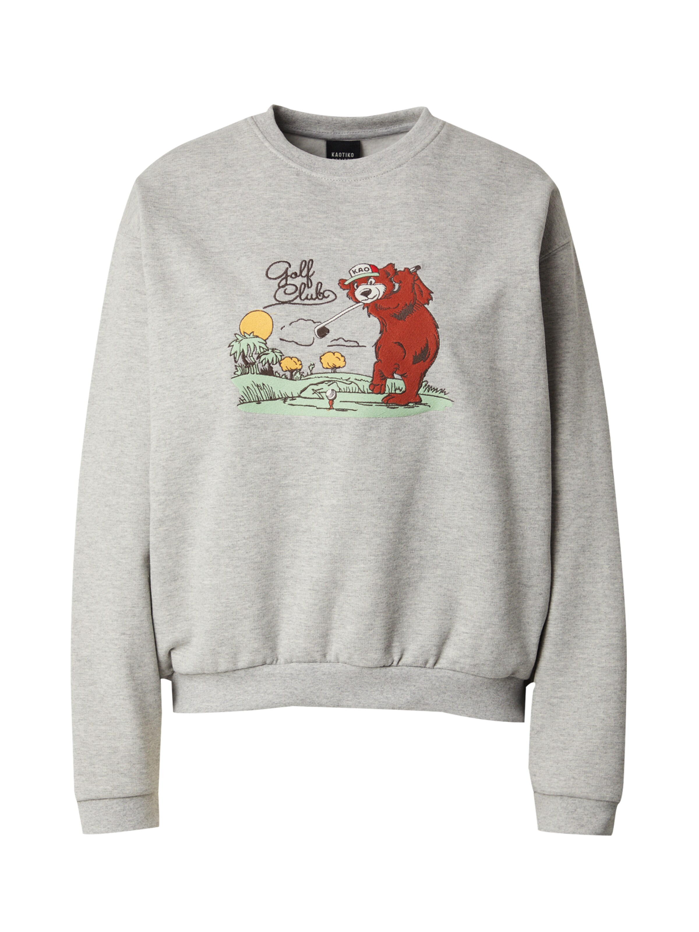 Kaotiko Μπλούζα φούτερ 'GOLF CLUB' σε γκρι: μπροστά
