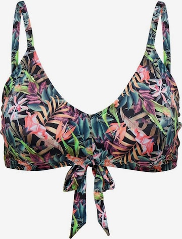 ONLY Carmakoma Bustier Bikinitop in Zwart: voorkant