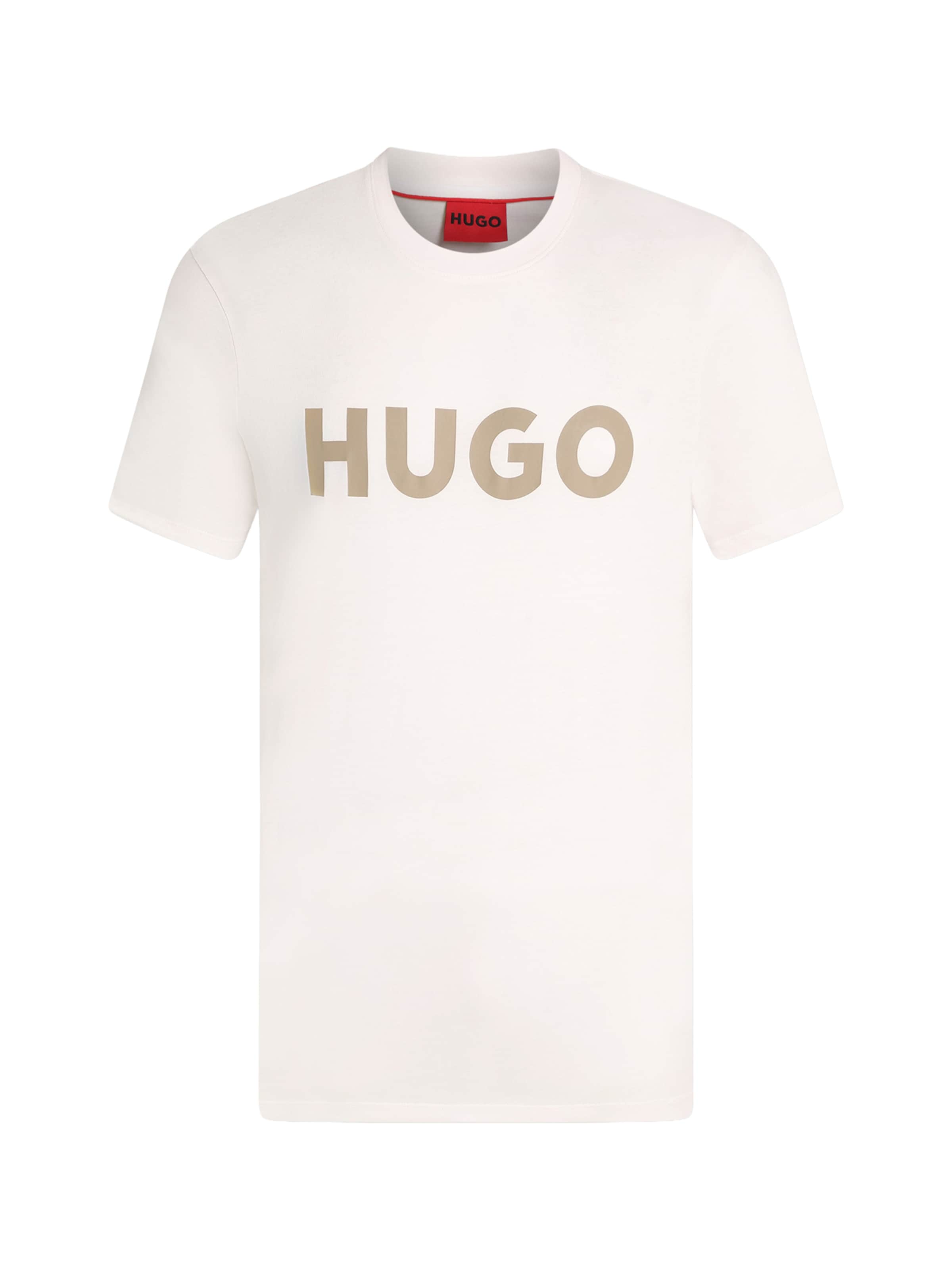 HUGO Μπλουζάκι 'Dulivio' σε λευκό: μπροστά
