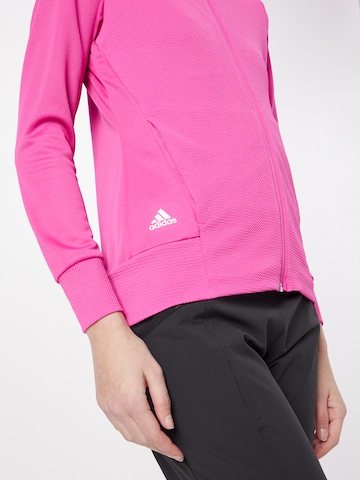 ADIDAS GOLF Athletic Jacket in Pink