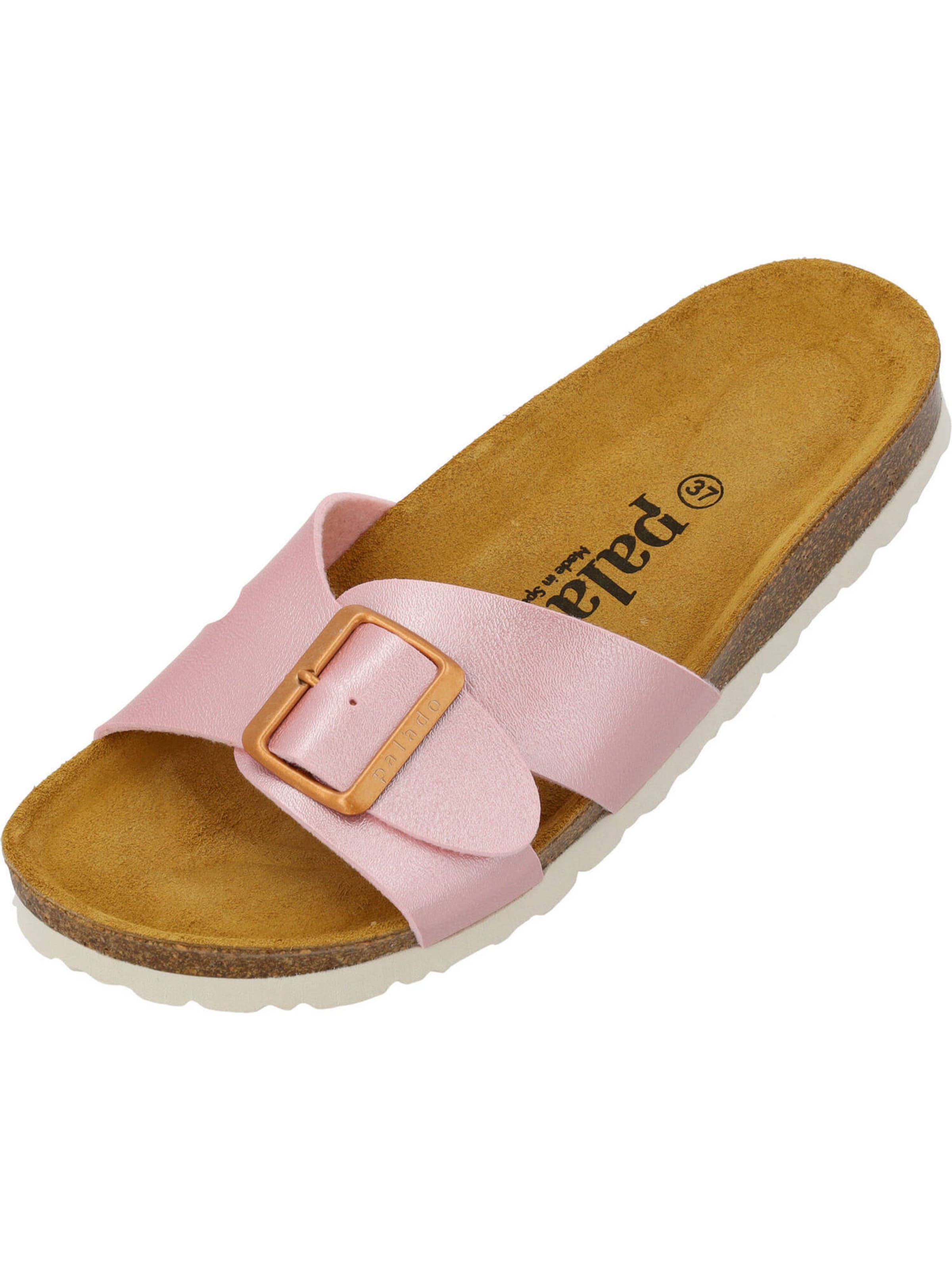 rozā Palado Ādas čības 'Tinos': no priekšpuses