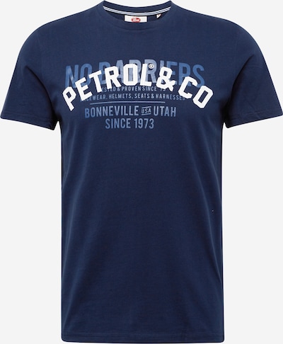 Petrol Industries Camiseta en azul / navy / blanco, Vista del producto