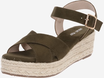 ABOUT YOU Sandals 'Nadine' in Green: front