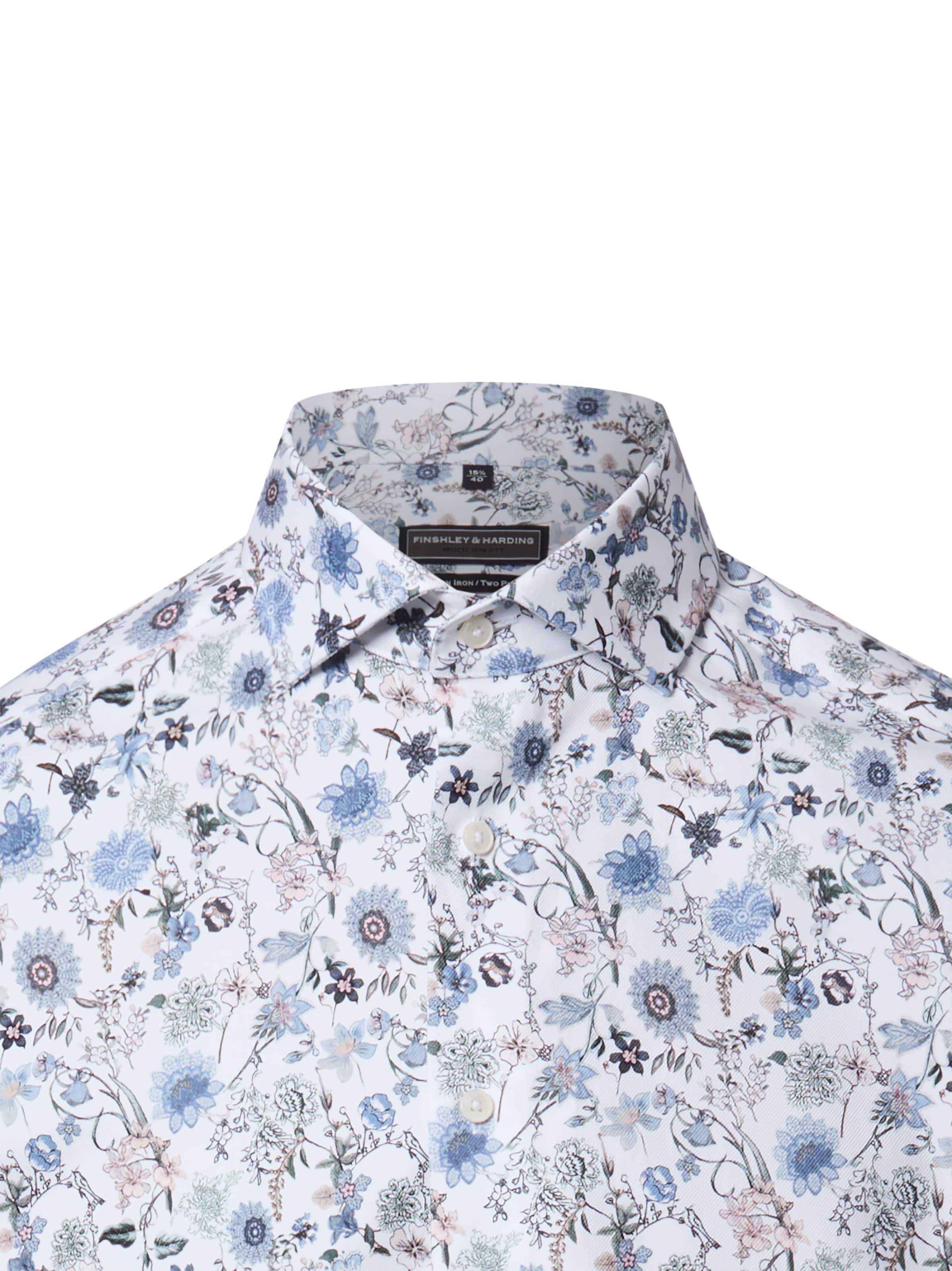 Coupe regular Chemise Finshley & Harding en blanc