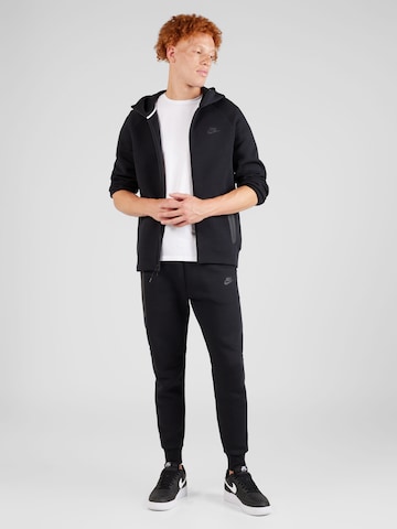 Nike Sportswear Sweatjacka 'TCH FLC' i svart