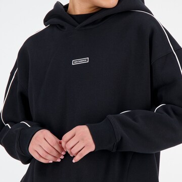 new balance Athletic Zip-Up Hoodie in Black