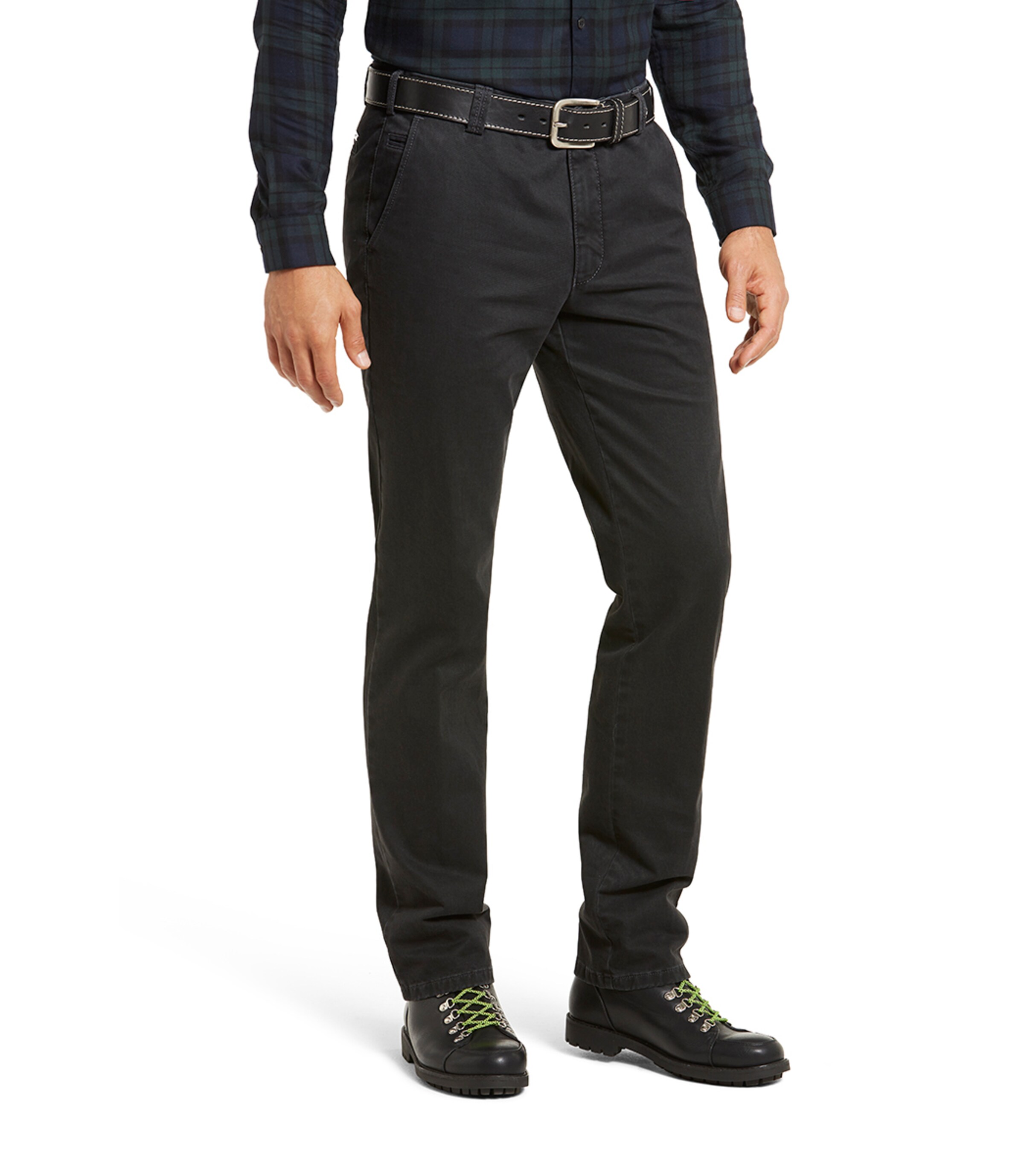 Meyer Hosen Regular Chino Pants in Grey: front