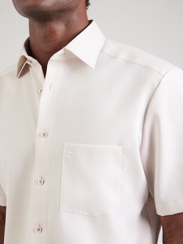 Fit confort Chemise 'Luxor' OLYMP en beige