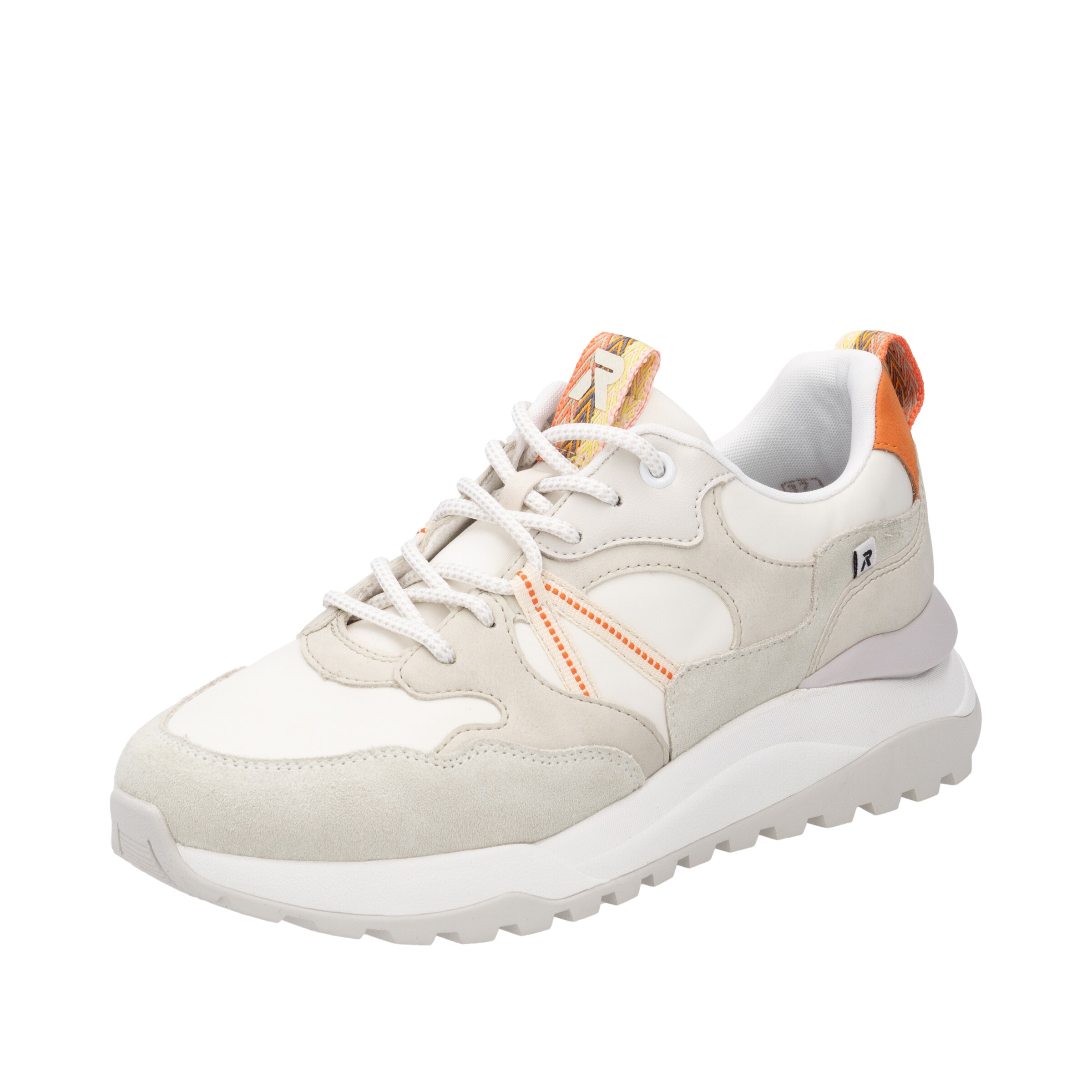 Baskets basses Rieker Sport en blanc : devant