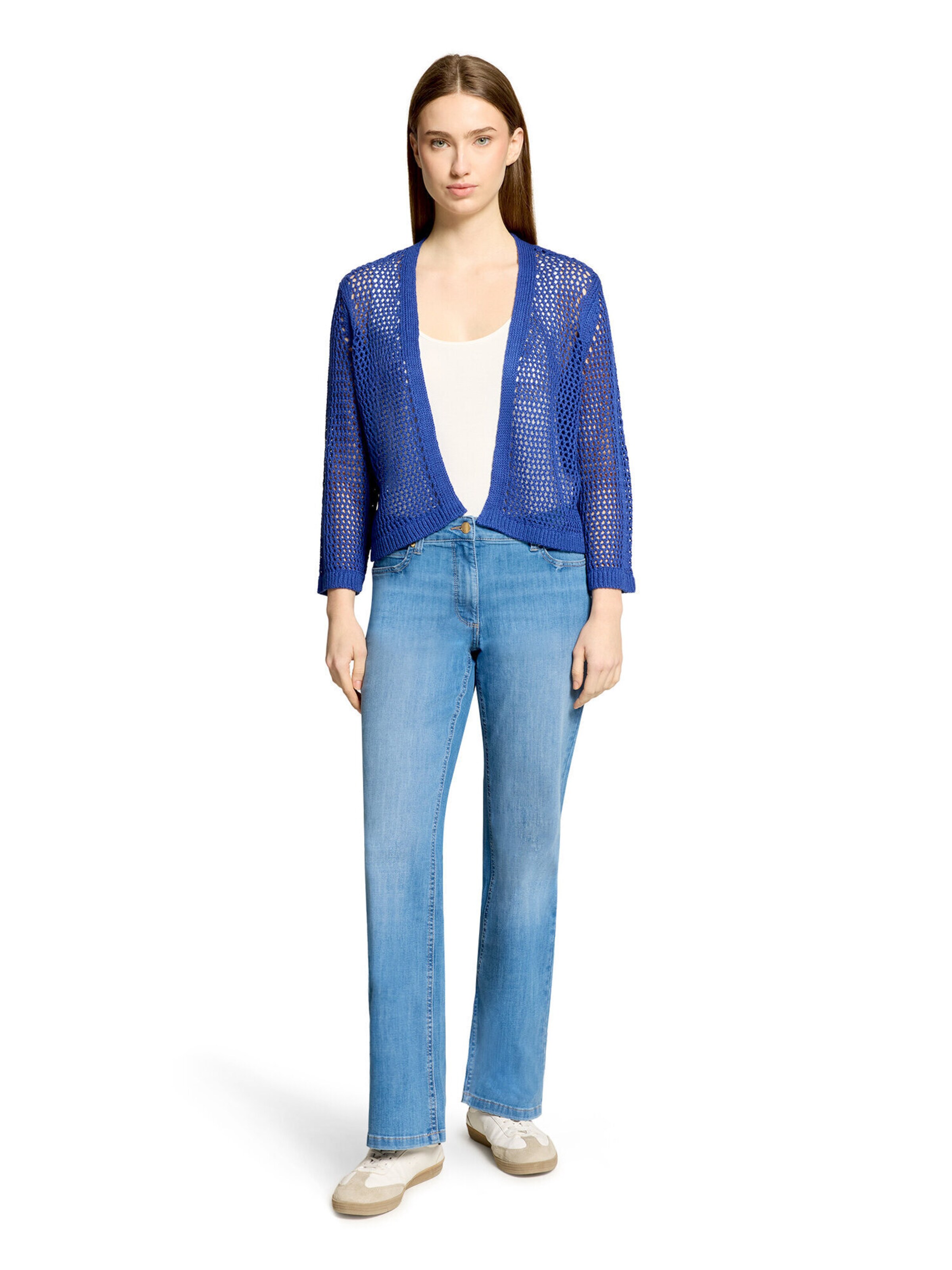 Betty Barclay Gebreid vest in Blauw