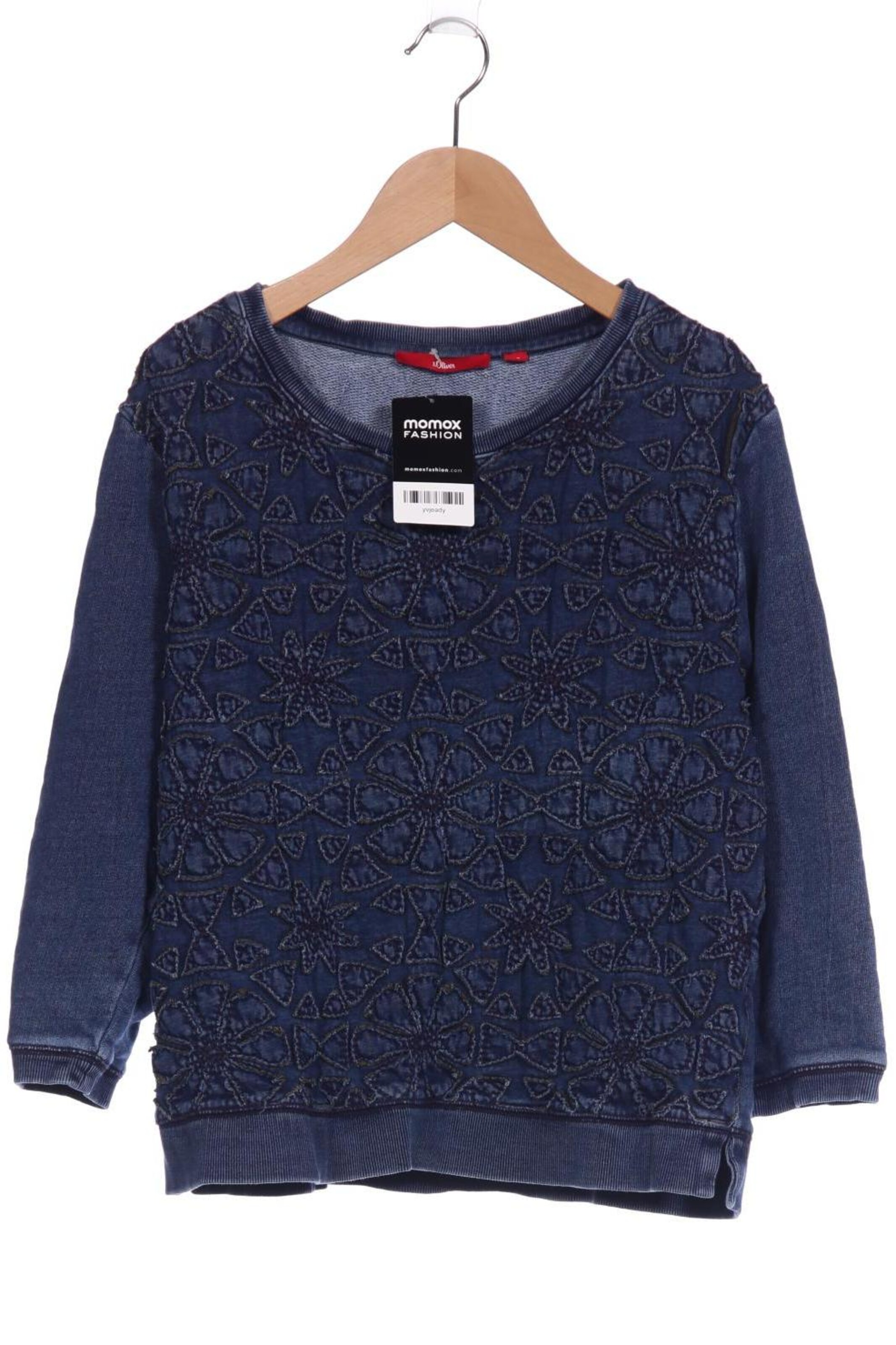 s.Oliver Sweatshirt & Zip-Up Hoodie in M in Blue: front