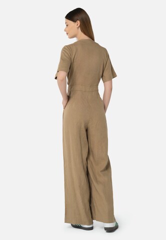 FRESHLIONS Jumpsuit 'Kira' in Braun