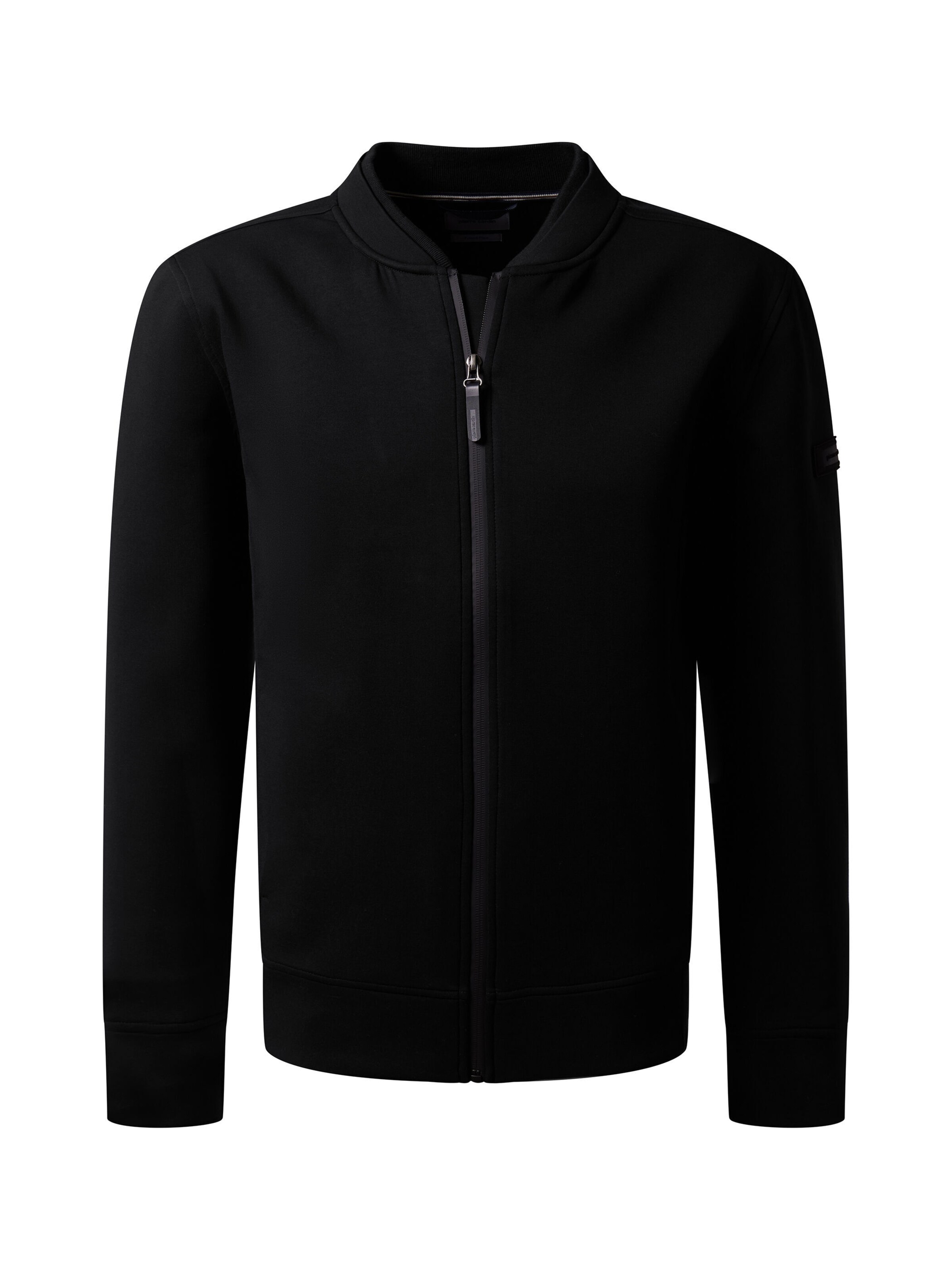 Veste de survêtement PIERRE CARDIN en noir : devant
