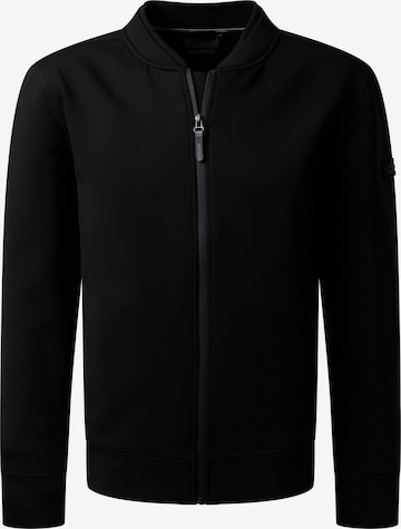 PIERRE CARDIN Sweatvest in Zwart: voorkant