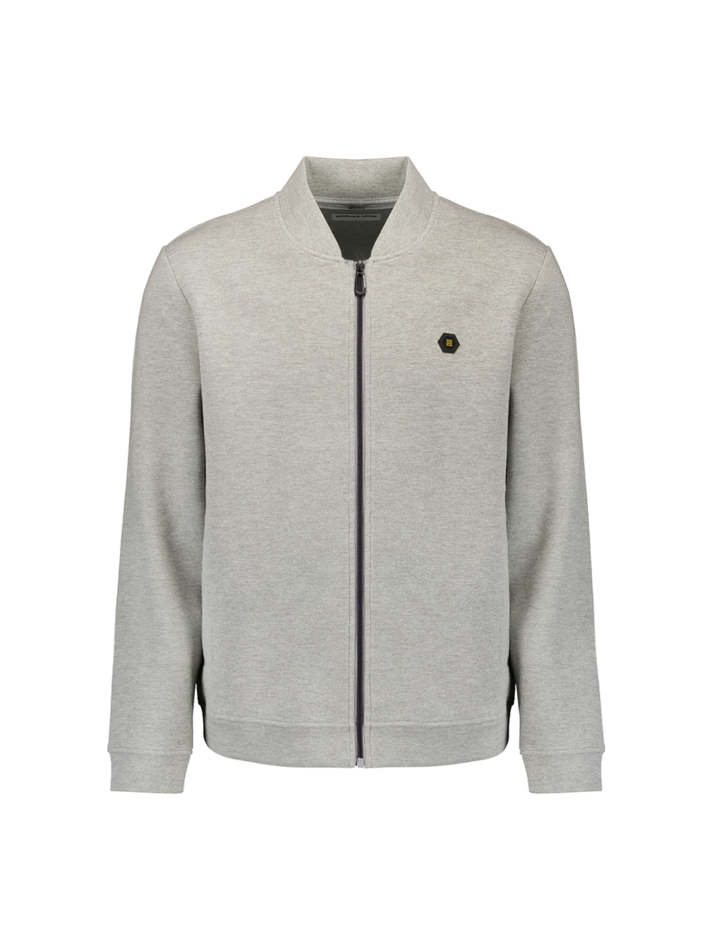 No Excess Sweatjacke in Grau: Vorderseite