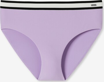 SCHIESSER Bikini Bottoms 'Aqua Californian Dream' in Purple: front