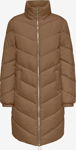 JDY Winter Coat 'NEW FINNO' in Brown: front