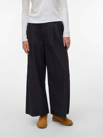 VERO MODA Wide leg Broek 'VMJose' in Zwart: voorkant