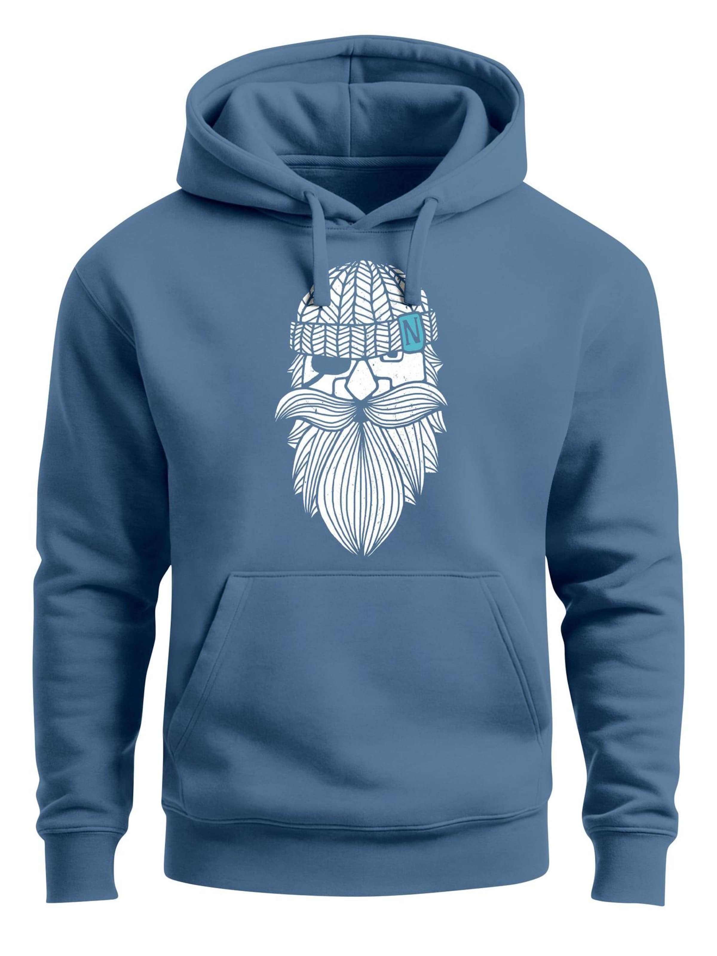 Neverless Sweatshirt 'Sailor Captain' in Blue: front