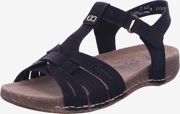 Rieker Sandale in Schwarz: Vorderseite