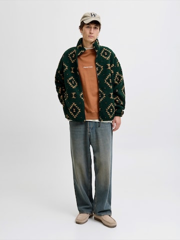 Jachetă  fleece 'JOREDDIE' de la JACK & JONES pe verde