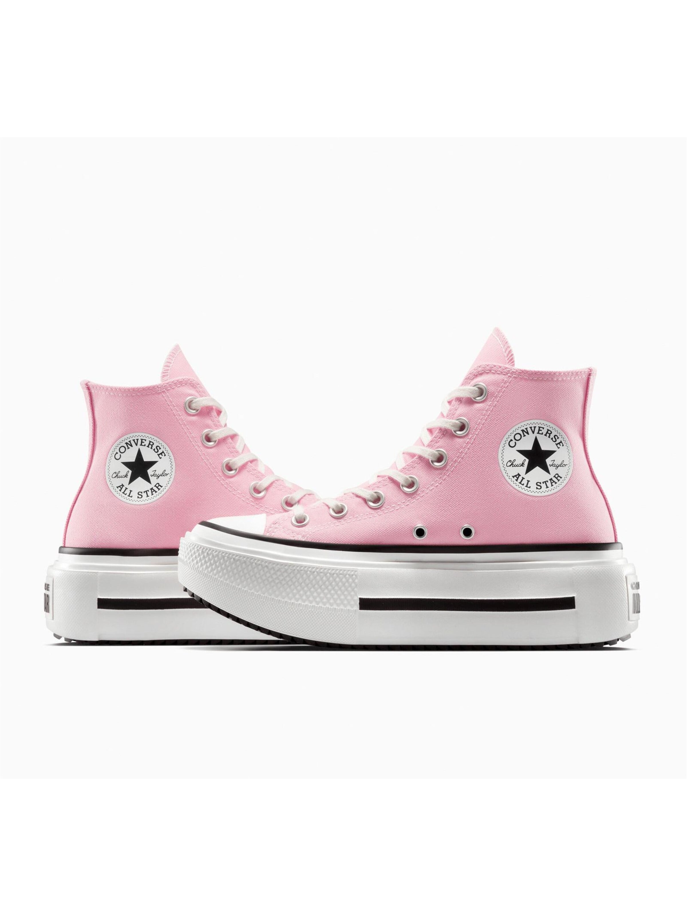 Baskets hautes 'CTAS LIFT DOUBLE STACK HI' CONVERSE en rose
