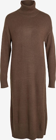 VILA Knitted dress 'Ril' in Brown: front